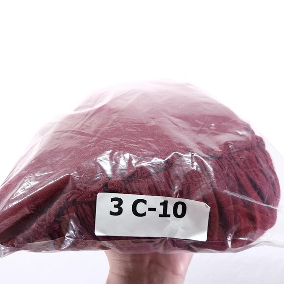 Misa Los Angeles Lorena Mini Dress Medium Tiered Long Sleeve V-Neck Red - Picture 15 of 15